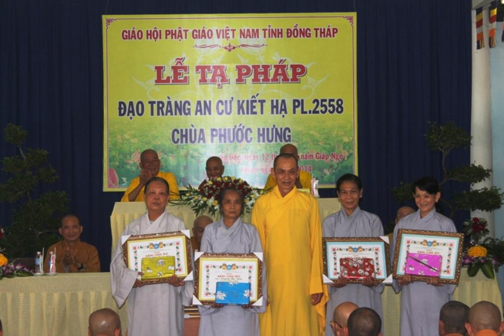 Đồng Tháp: Lễ Tạ Pháp An Cư PL. 2558 Tại Chùa Phước Hưng