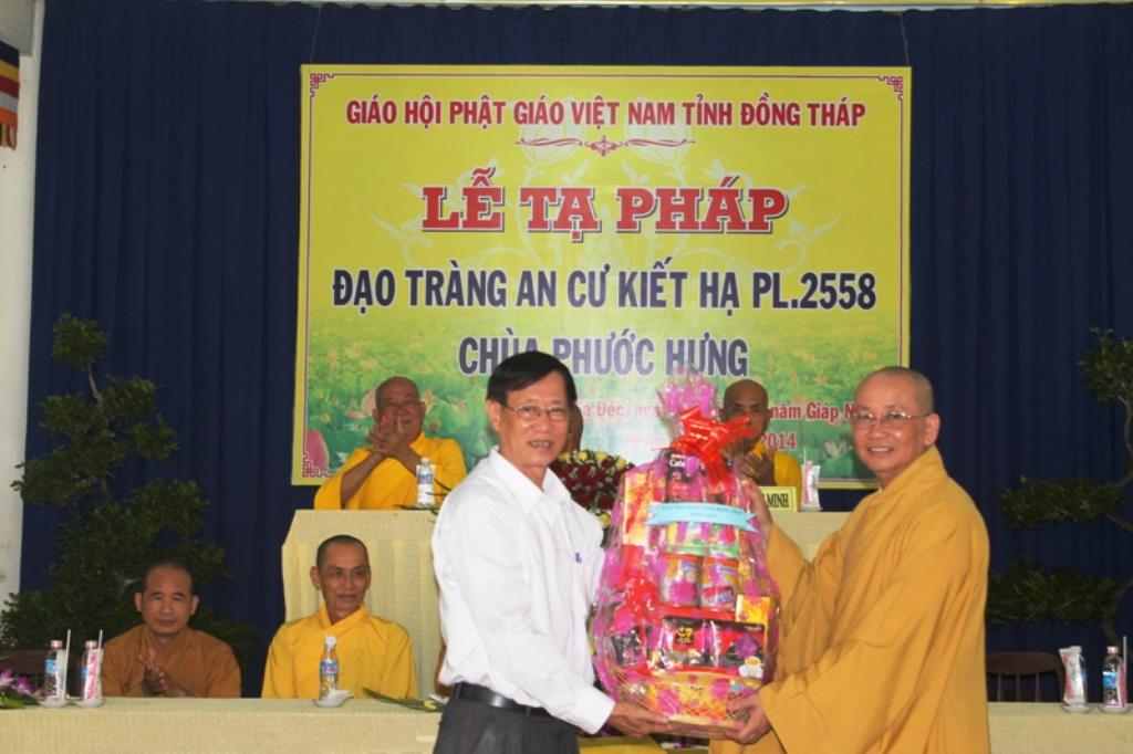 Đồng Tháp: Lễ Tạ Pháp An Cư PL. 2558 Tại Chùa Phước Hưng