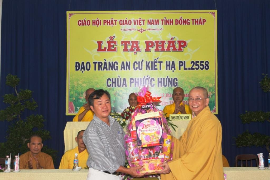 Đồng Tháp: Lễ Tạ Pháp An Cư PL. 2558 Tại Chùa Phước Hưng
