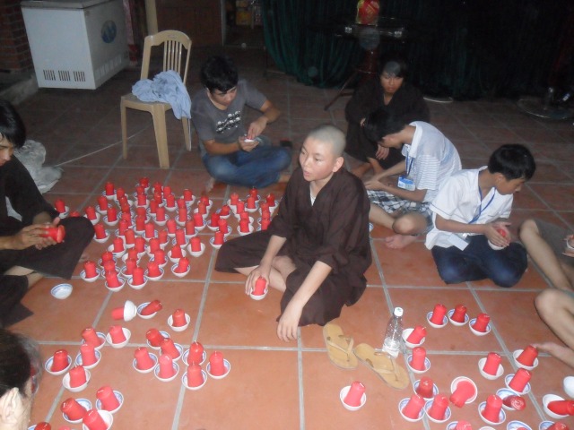 Thái Bình: Chùa Từ Xuyên tổ chức khóa tu mùa hè lần thứ tư năm 2014 LỄ QUY Y TAM BẢO (ngày thứ hai)