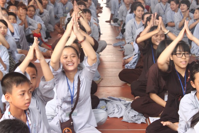 Thái Bình: Chùm ảnh ngày tu thứ tư (khóa tu mùa hè lần thứ tư năm 2014- chùa Từ Xuyên