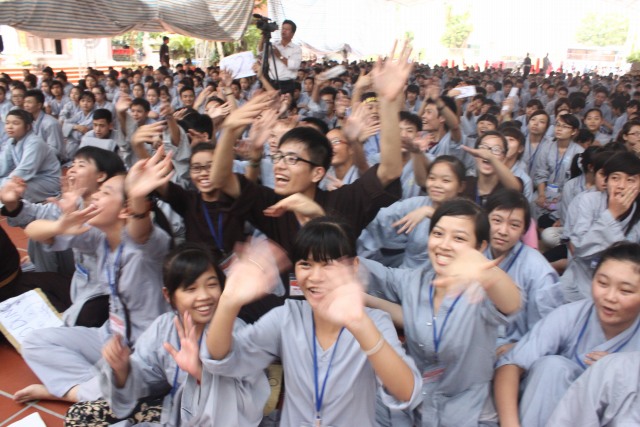 Thái Bình: Chùm ảnh ngày tu thứ tư (khóa tu mùa hè lần thứ tư năm 2014- chùa Từ Xuyên