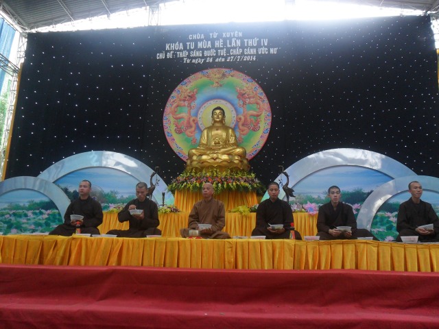 Thái Bình: Chùm ảnh ngày tu thứ tư (khóa tu mùa hè lần thứ tư năm 2014- chùa Từ Xuyên