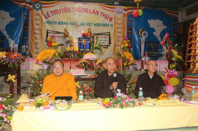 Lễ truyền thống chuyên ngành PGVN khóa VI HVPGVN tại TP.HCM