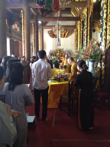 Hà Nội: Lễ hằng thuận tại chùa Tảo Sách (P.Nhật Tân, Q.Tây Hồ)