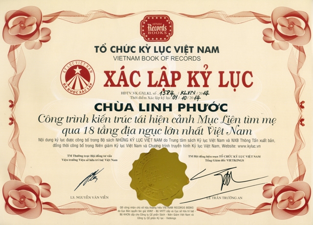 Lâm Đồng: Chùa Linh Phước Tổ Chức Pháp Hội Quan Âm Và Đón Nhận Hai Kỷ Lục
