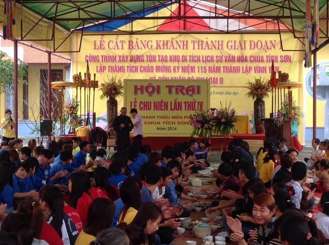 Vĩnh Phúc:  Chùa Tích Sơn tổ chức lễ khánh thành giai đoạn I và chu niên lần thứ tư CLB TTNPT