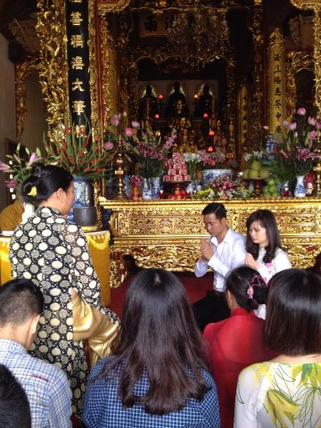Hà Nội: Lễ hằng thuận tại chùa Tảo Sách (P.Nhật Tân, Q.Tây Hồ)
