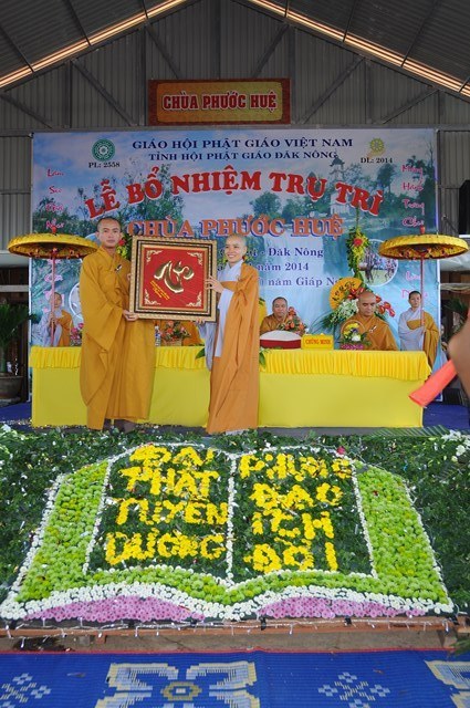 Lễ bổ nhiệm trụ trì chùa Phước Huệ Đắk Nông