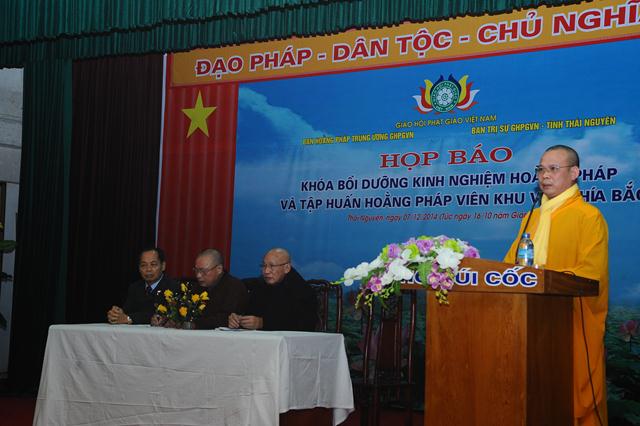 Thái Nguyên: Họp Báo Bồi Dưỡng Hoằng Pháp Và Hoằng Pháp Viên Khu Vực Phía Bắc