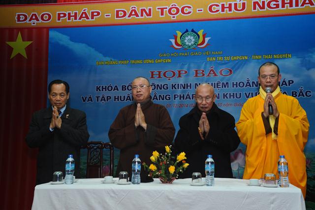 Thái Nguyên: Họp Báo Bồi Dưỡng Hoằng Pháp Và Hoằng Pháp Viên Khu Vực Phía Bắc