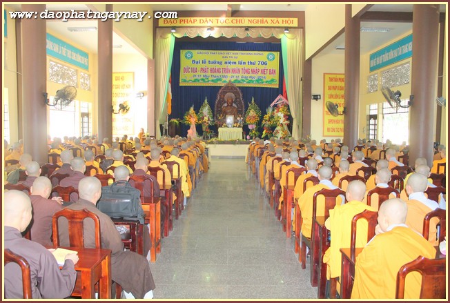 Bình Dương:  Đại Lễ Tưởng Niệm Lần Thứ 706  Đức Vua - Phật Hoàng Trần Nhân Tông Nhập Niết Bàn