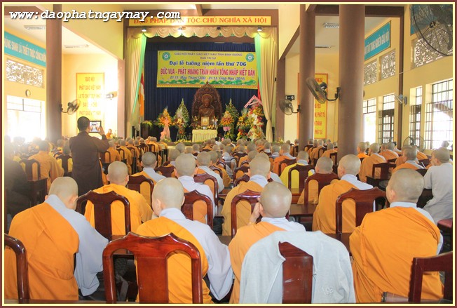 Bình Dương:  Đại Lễ Tưởng Niệm Lần Thứ 706  Đức Vua - Phật Hoàng Trần Nhân Tông Nhập Niết Bàn