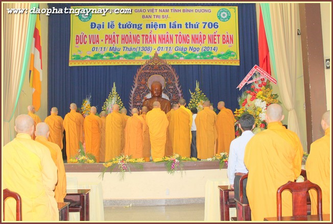 Bình Dương:  Đại Lễ Tưởng Niệm Lần Thứ 706  Đức Vua - Phật Hoàng Trần Nhân Tông Nhập Niết Bàn