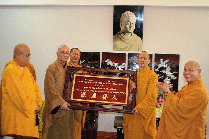 Đồng Tháp: Phật Giáo Đồng Tháp Chúc Mừng HT. Thích Thiện Nhơn Suy Cử Quyền Chủ Tịch HĐTS