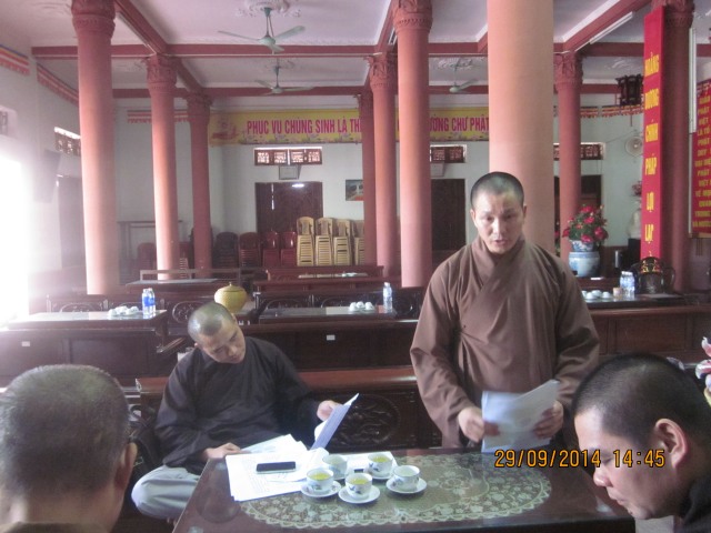 Thái Bình: Họp Thường trực BTS triển khai Giới đàn 2014