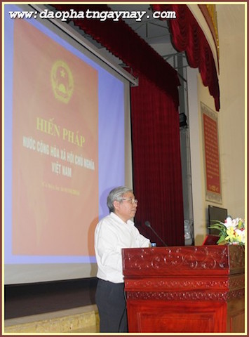 Bình Dương:  Hội Nghị Phổ Biến Hiến Pháp 2013 &amp; Các Văn Bản Pháp Luật Liên Quan Đến Tôn Giáo