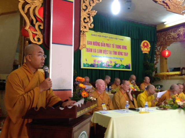 Ban Hướng Dẫn Phật Tử TƯ thăm và làm việc tại tỉnh Đồng Tháp