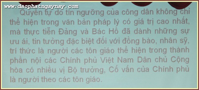 Bình Dương:  Hội Nghị Phổ Biến Hiến Pháp 2013 &amp; Các Văn Bản Pháp Luật Liên Quan Đến Tôn Giáo