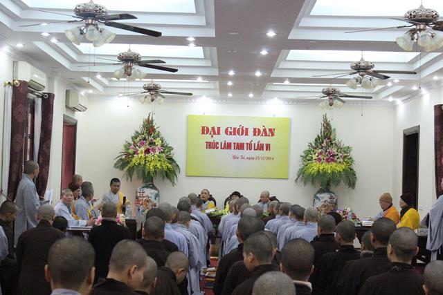 Quảng Ninh: Trao truyền giới châu cho giới tử Đại giới đàn Trúc Lâm Tam Tổ lần VI- 2014