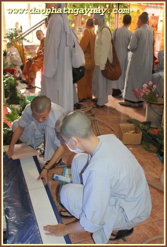 Chùm ảnh: Sẵn sàng cho lễ kỷ niệm 25 năm thành lập Trường Trung Cấp Phật Học TP. HCM (1989 - 2014)