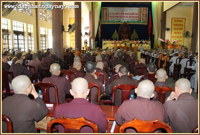 Bình Dương: Lễ Ra Mắt Tân Ban Giám Giám Hiệu Trường Trung Cấp Phật Học Tỉnh Bình Dương