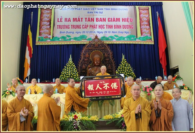 Bình Dương: Lễ Ra Mắt Tân Ban Giám Giám Hiệu Trường Trung Cấp Phật Học Tỉnh Bình Dương
