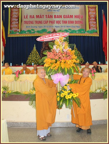 Bình Dương: Lễ Ra Mắt Tân Ban Giám Giám Hiệu Trường Trung Cấp Phật Học Tỉnh Bình Dương