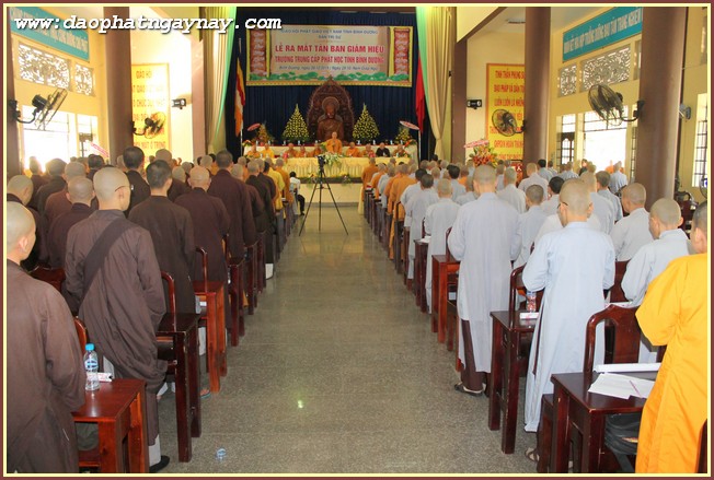 Bình Dương: Lễ Ra Mắt Tân Ban Giám Giám Hiệu Trường Trung Cấp Phật Học Tỉnh Bình Dương