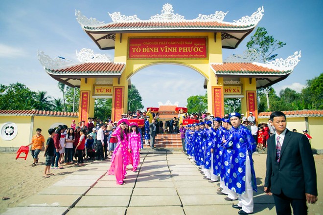 Thủy Tiên - Công Vinh thề nguyền yêu thương ở lễ hằng thuận