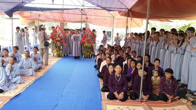 Lễ quy y tại chùa Thanh Sơn Vĩnh Phúc