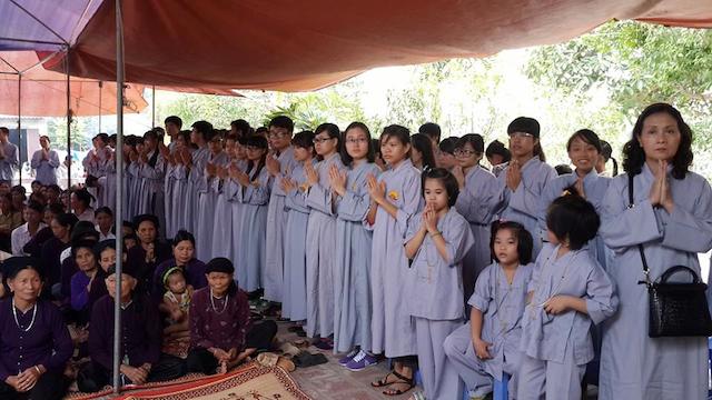 Lễ quy y tại chùa Thanh Sơn Vĩnh Phúc