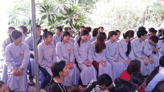 Lễ quy y tại chùa Thanh Sơn Vĩnh Phúc