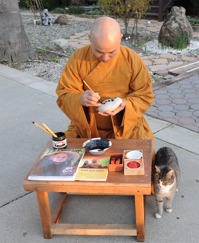 Thiền viện Vô Ưu, California, Hoa Kỳ -  điểm đến đầu năm 2015 của hai nhà thư pháp  Thích Giác Thiện, Thích Nhuận Pháp.