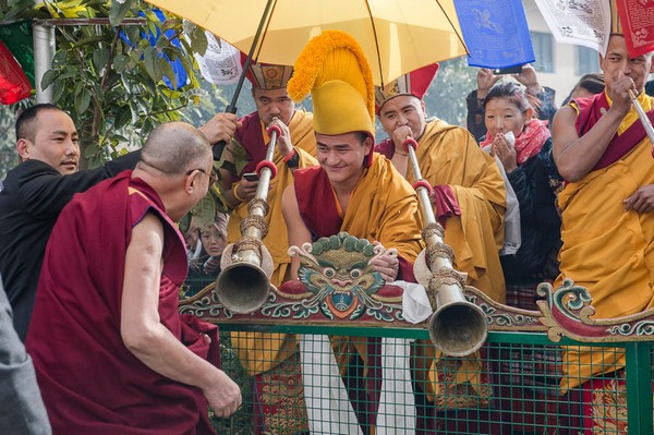 Chùm ảnh Đức Đạt Lai Lạt Ma viếng thăm Tu viện Palpung Sherablin, Upper Bhattu, HP, Ấn Độ