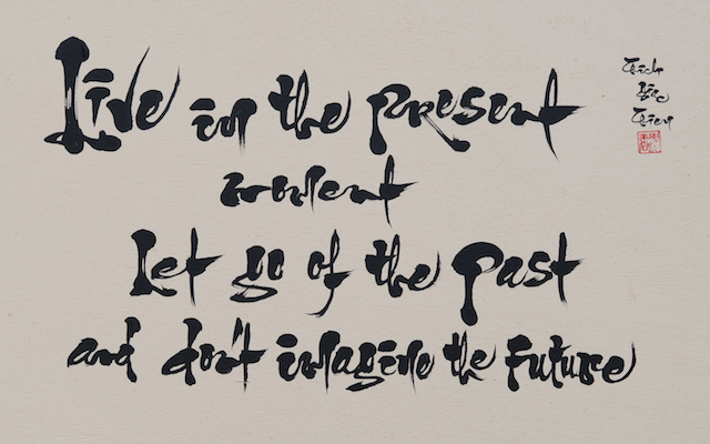 Thiền viện Vô Ưu, California, Hoa Kỳ -  điểm đến đầu năm 2015 của hai nhà thư pháp  Thích Giác Thiện, Thích Nhuận Pháp.