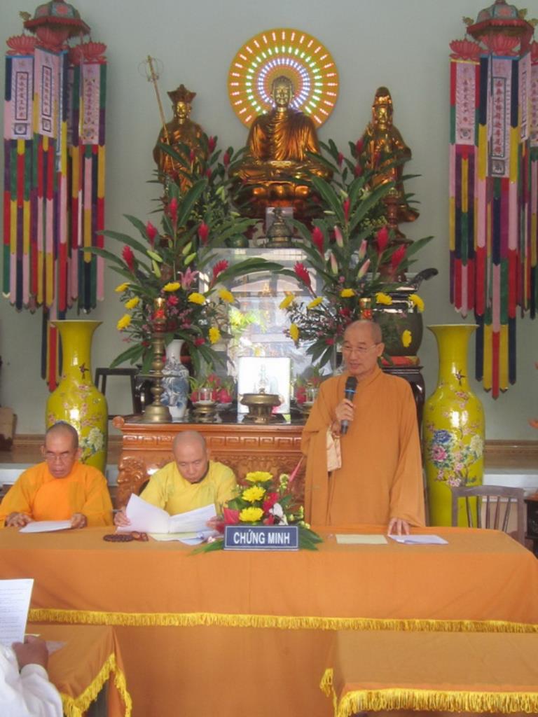 BTS GHPGVN  thị xã Ninh Hòa tổng kết Phật sự 2014