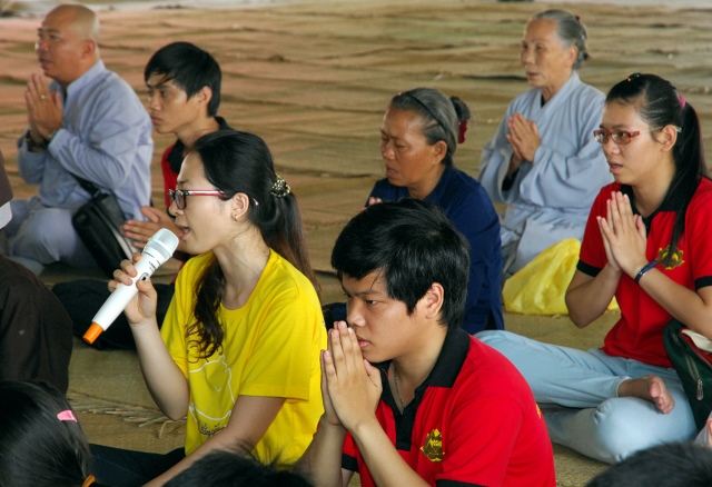 Khóa tu tại Học viện PGVN tại TP. HCM cơ sở Lê Minh Xuân ngày 05/04/2015