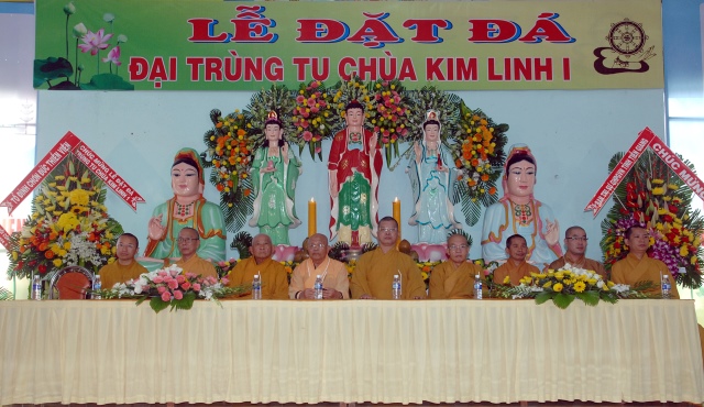 Tiền Giang: Long trọng lễ đặt đá khởi công trùng tu chùa Kim Linh I