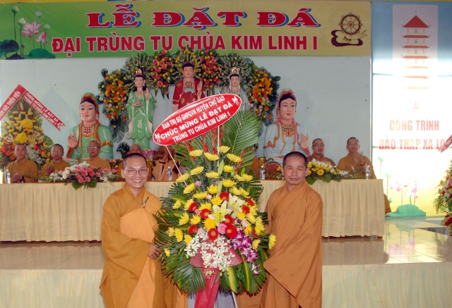 Tiền Giang: Long trọng lễ đặt đá khởi công trùng tu chùa Kim Linh I