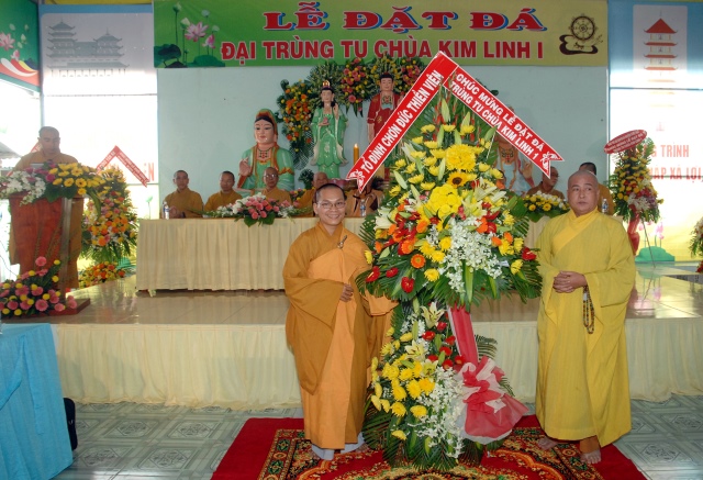 Tiền Giang: Long trọng lễ đặt đá khởi công trùng tu chùa Kim Linh I