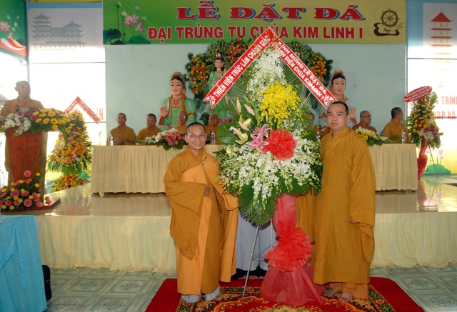 Tiền Giang: Long trọng lễ đặt đá khởi công trùng tu chùa Kim Linh I