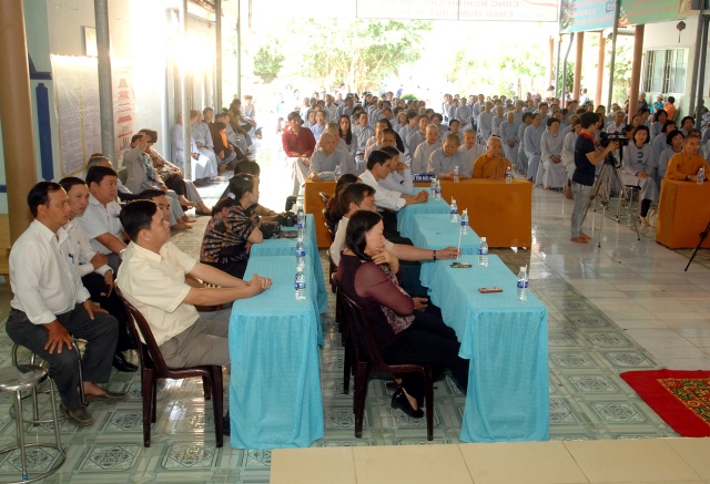 Tiền Giang: Long trọng lễ đặt đá khởi công trùng tu chùa Kim Linh I