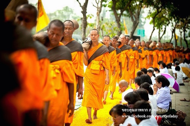 Chùm ảnh: Hàng vạn vị Tăng sĩ hạnh Đầu đà cuộc hành hương giữa lòng Bangkok, Thái Lan