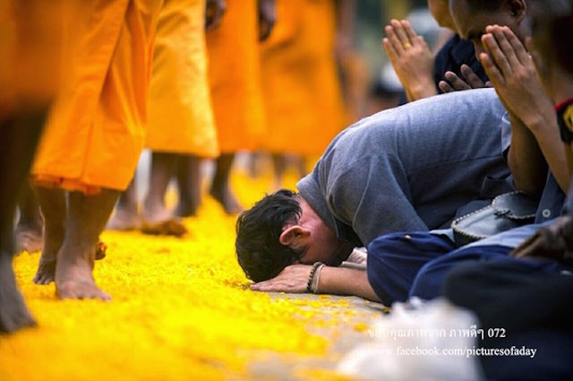 Chùm ảnh: Hàng vạn vị Tăng sĩ hạnh Đầu đà cuộc hành hương giữa lòng Bangkok, Thái Lan