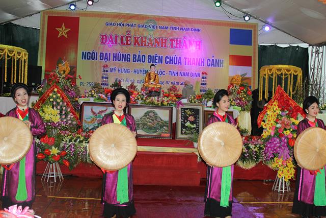 Nam Định: Cắt Băng Khánh Thành Chính Điện Chùa Thanh Cảnh