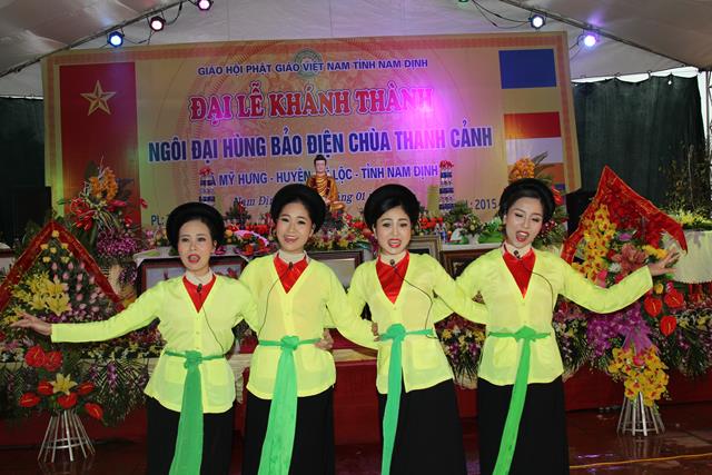 Nam Định: Cắt Băng Khánh Thành Chính Điện Chùa Thanh Cảnh