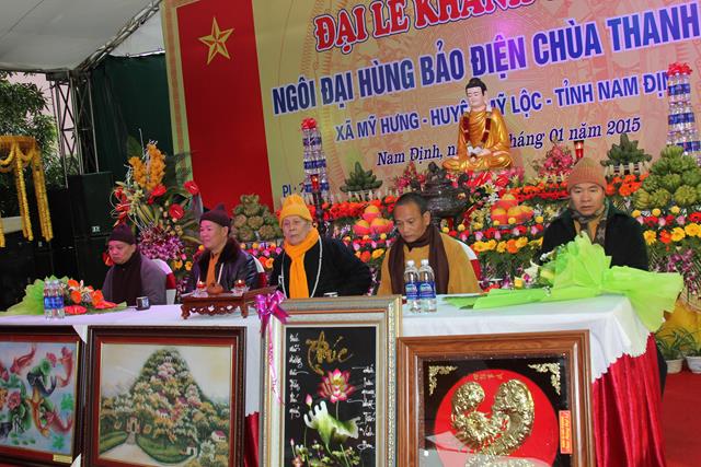 Nam Định: Cắt Băng Khánh Thành Chính Điện Chùa Thanh Cảnh