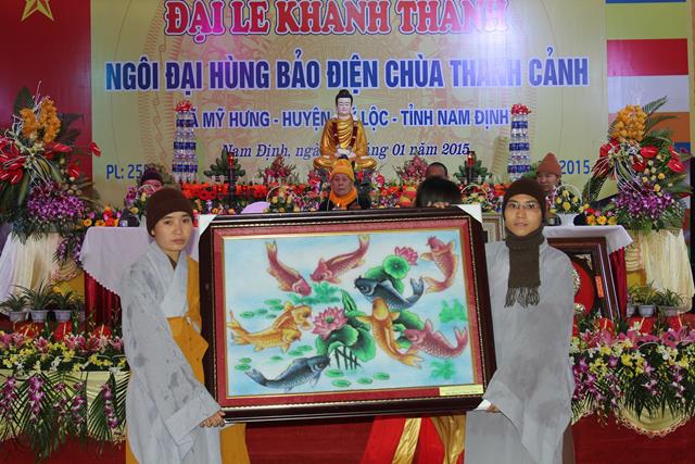 Nam Định: Cắt Băng Khánh Thành Chính Điện Chùa Thanh Cảnh