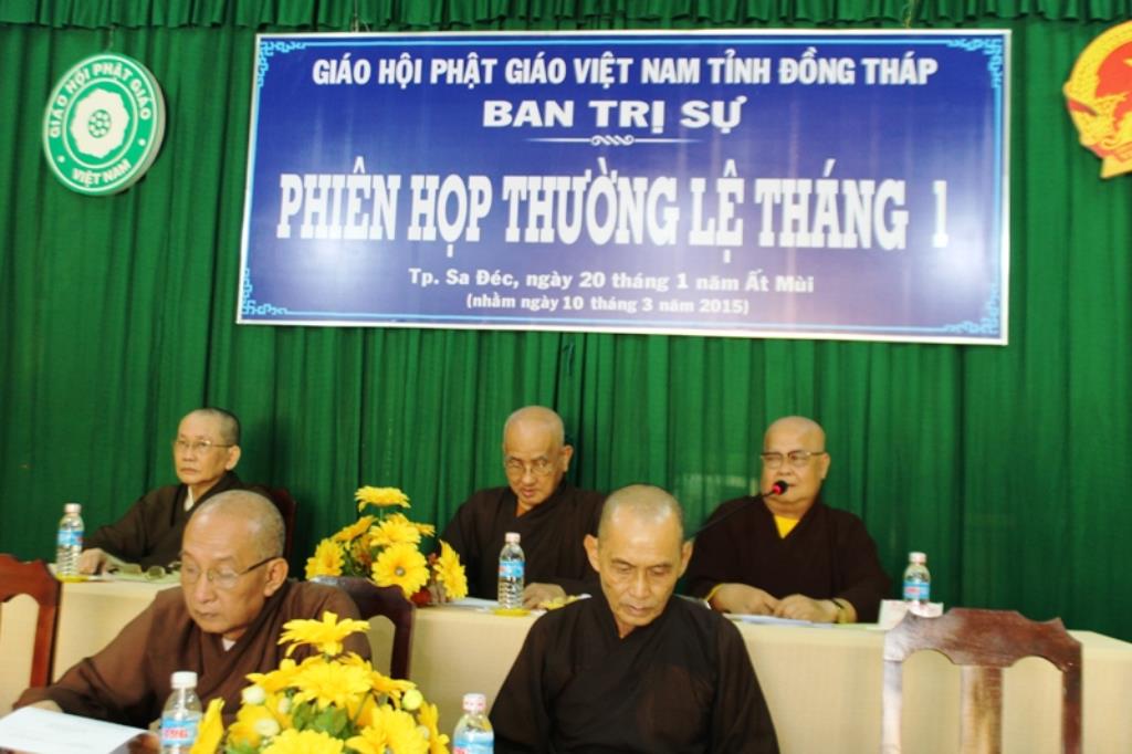 Đồng Tháp: BTS. Phật Giáo Đồng Tháp Triển Khai Phật Sự 2015